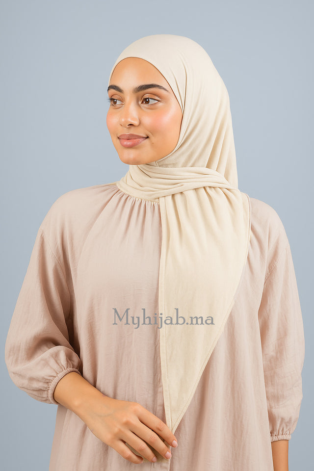 Foular Lycra - Beige clair