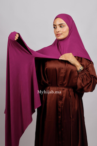 Lycra deux plis - Rose indien