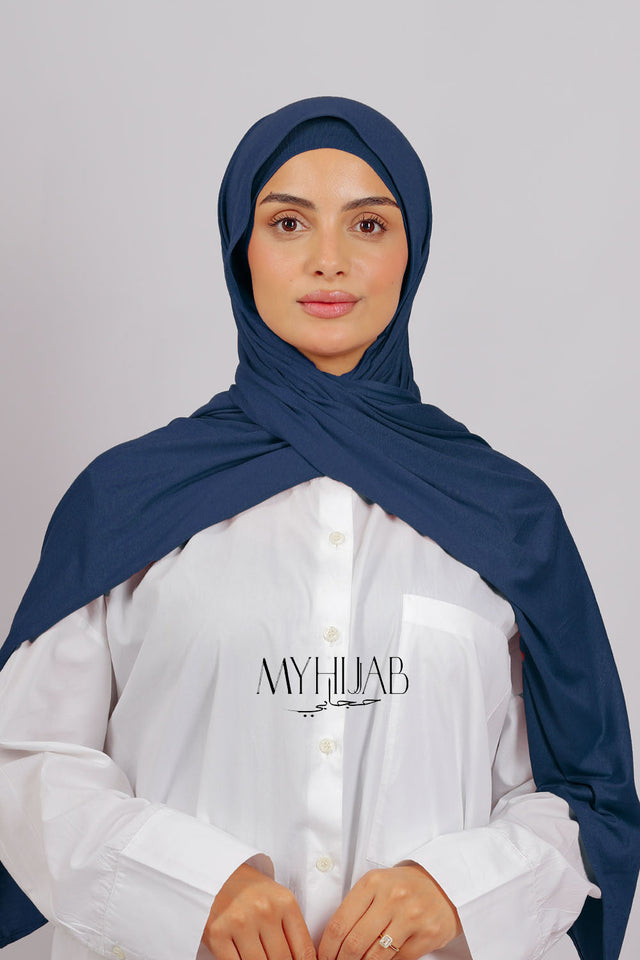 Lycra Bonnet Jasmine - Blue jeans foncé