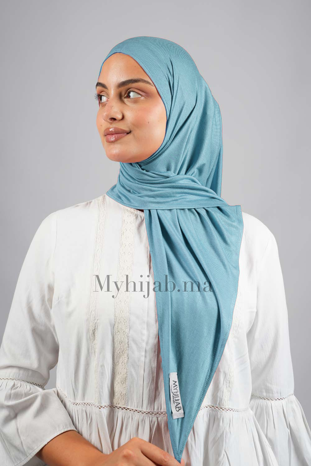Foular Lycra - bleu pale