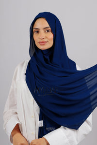 Crepe Bonnet Ninja - Bleu Marine