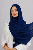 Crepe Bonnet Ninja - Bleu Marine