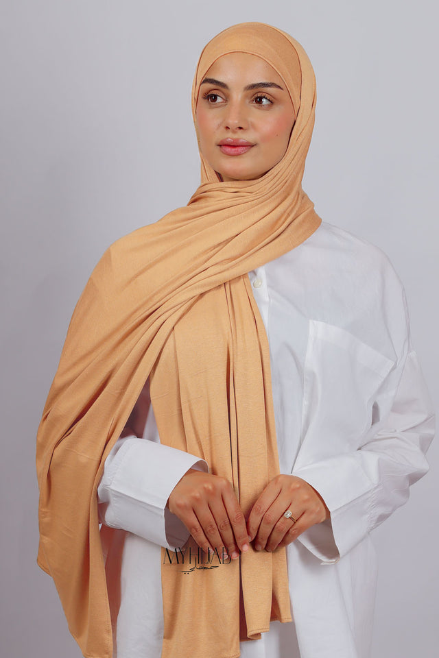 Lycra Bonnet Jasmine - Beige Abricot