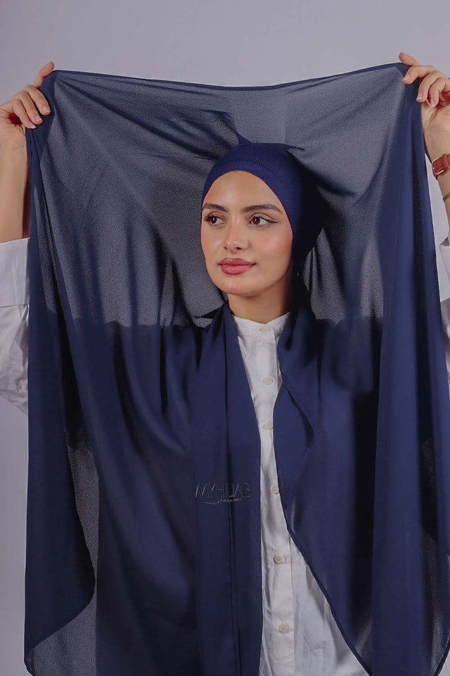 Crepe Bonnet Fermé - Blue marine