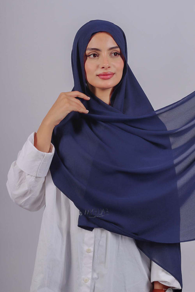 Crepe Bonnet Fermé - Blue marine