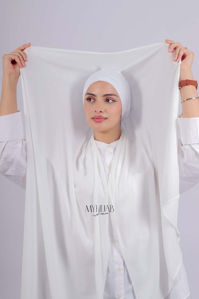 Crepe Bonnet Fermé - Blanche
