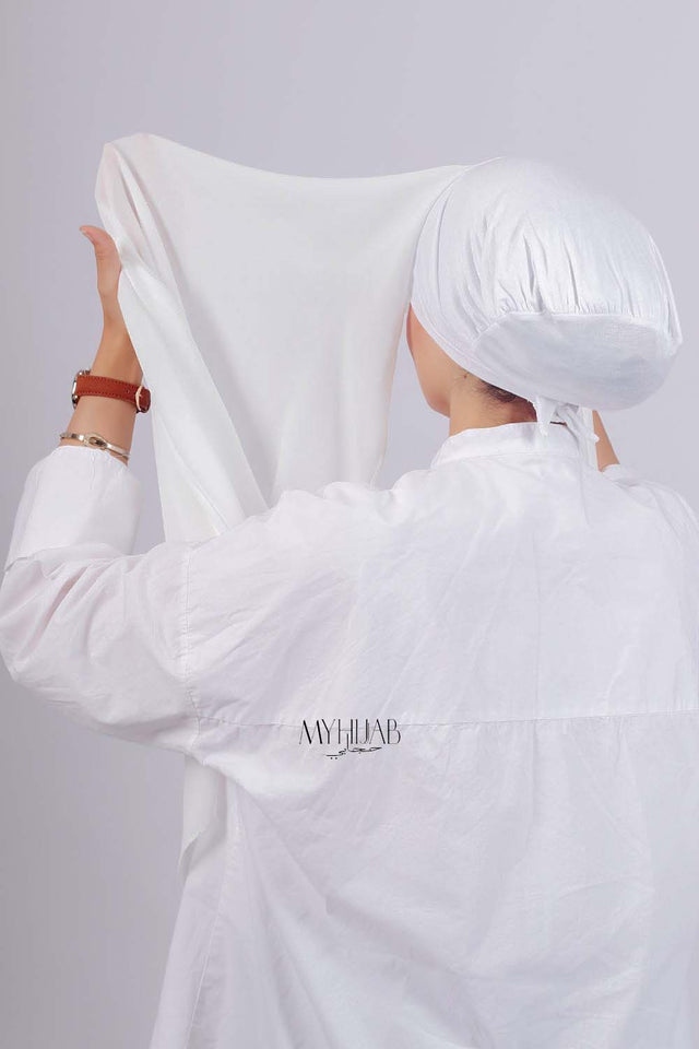 Crepe Bonnet Fermé - Blanche