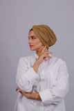 Turban Croisé Cotton - Beige foncé