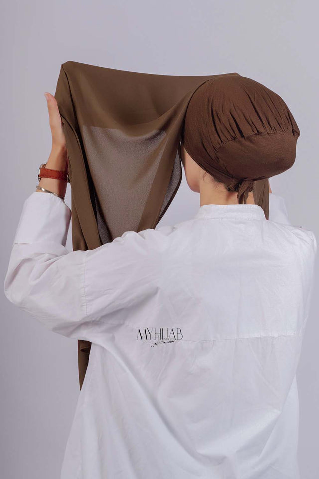 Crepe Bonnet Fermé - Marron