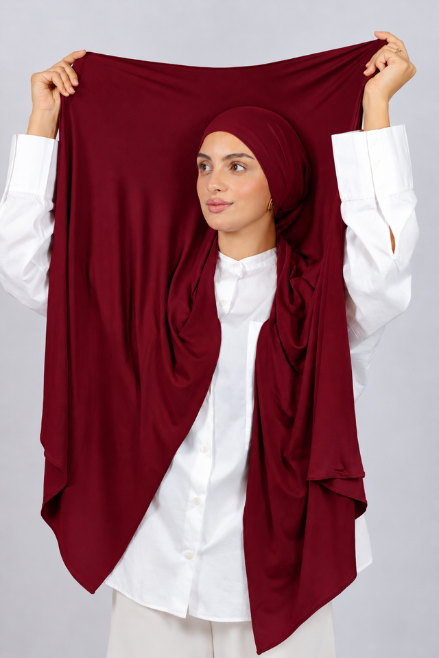 Lycra Bonnet Jasmine - Grenat