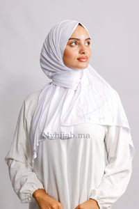 Jersey premium strass - Blanche