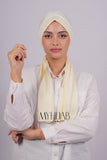 Turban Dubai - Blanc cassé