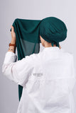 Crepe Bonnet Fermé - Vert pétrole