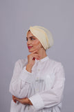 Turban Croisé Cotton - Blanc Cassé