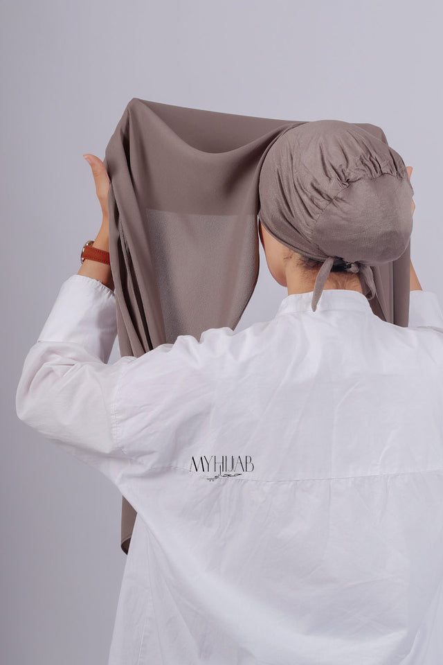 Crepe Bonnet Fermé - Taupe foncé