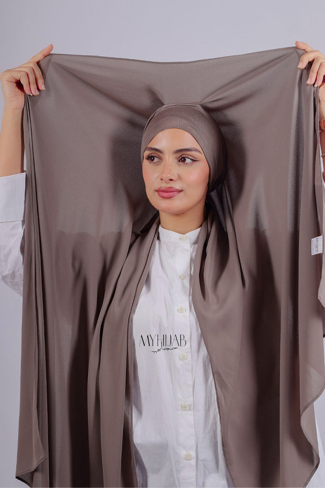 Crepe Bonnet Fermé - Taupe foncé