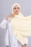 Crepe Bonnet Fermé - Blanc cassé