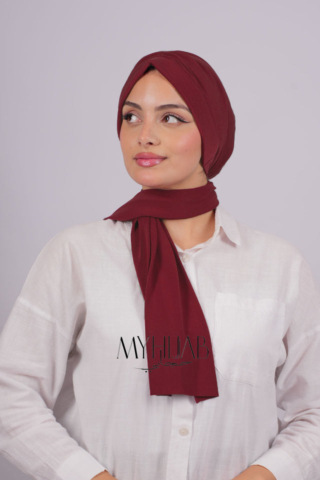 Turban Dubai - Grenat