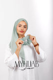 Foulard Turban Dégradé - Bleu perle