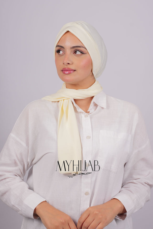 Turban Dubai - Blanc cassé