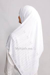Jersey premium strass - Blanche