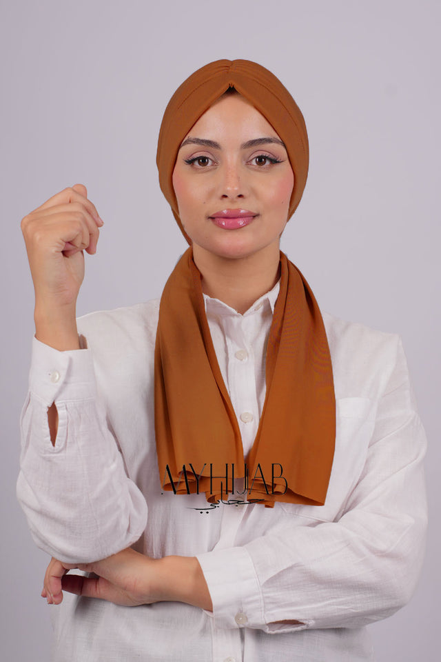Turban Dubai - Orange brule