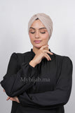 Turban Croisé Cotton - Beige noeud