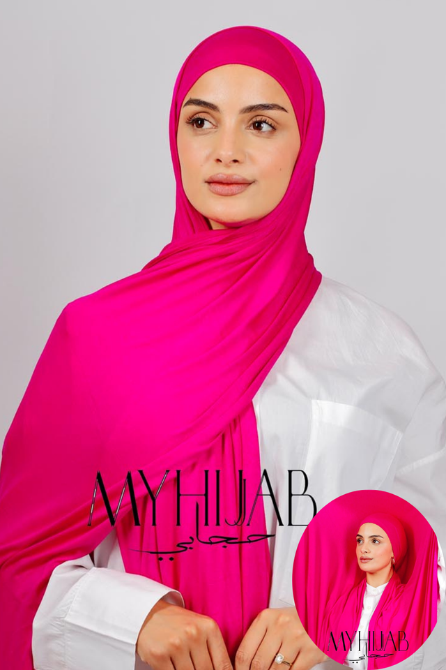 Lycra Bonnet Jasmine -  Rose fushia