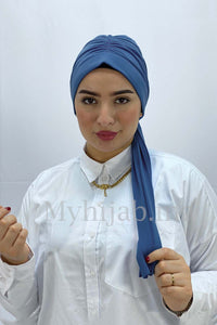 Dubai hijab - Blue jean