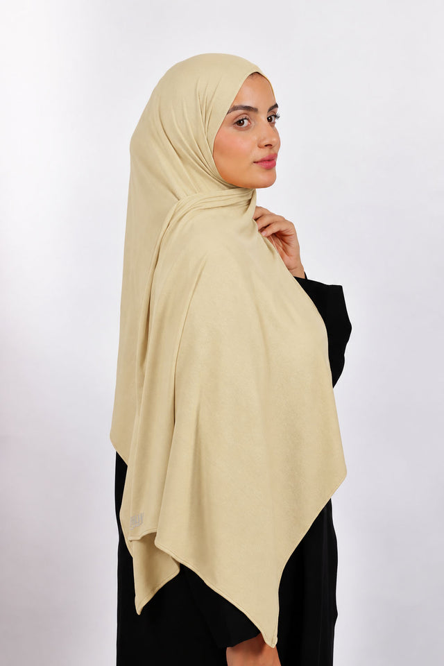 Lycra Coton - Beige sable