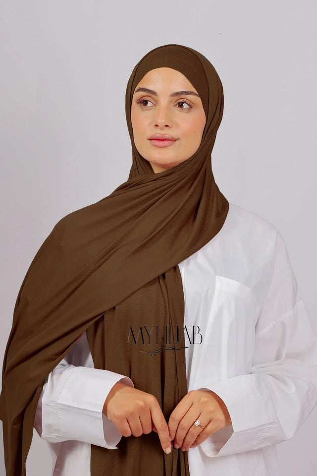 Lycra Bonnet Jasmine - Marron Clair