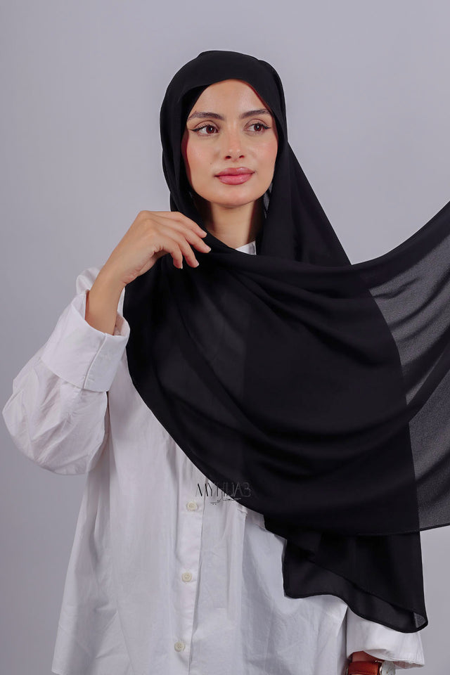 Crepe Bonnet Fermé - Noir