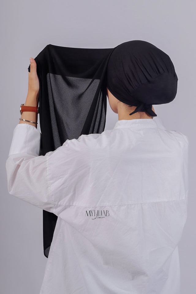 Crepe Bonnet Fermé - Noir