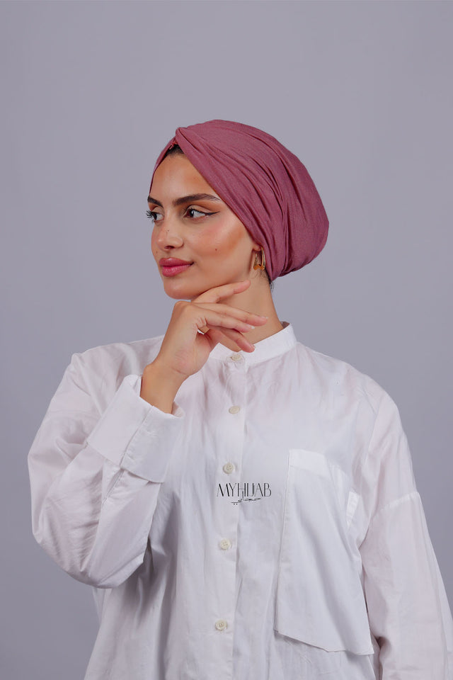 Turban Croisé Cotton - Cashire fonce