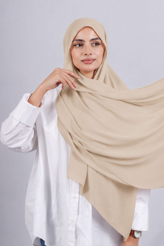 Crepe Bonnet Fermé - Beige clair