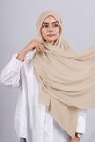 Crepe Bonnet Fermé - Beige clair