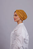 Turban Croisé Cotton - Moutarde