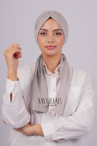 Turban Dubai - Gris clair