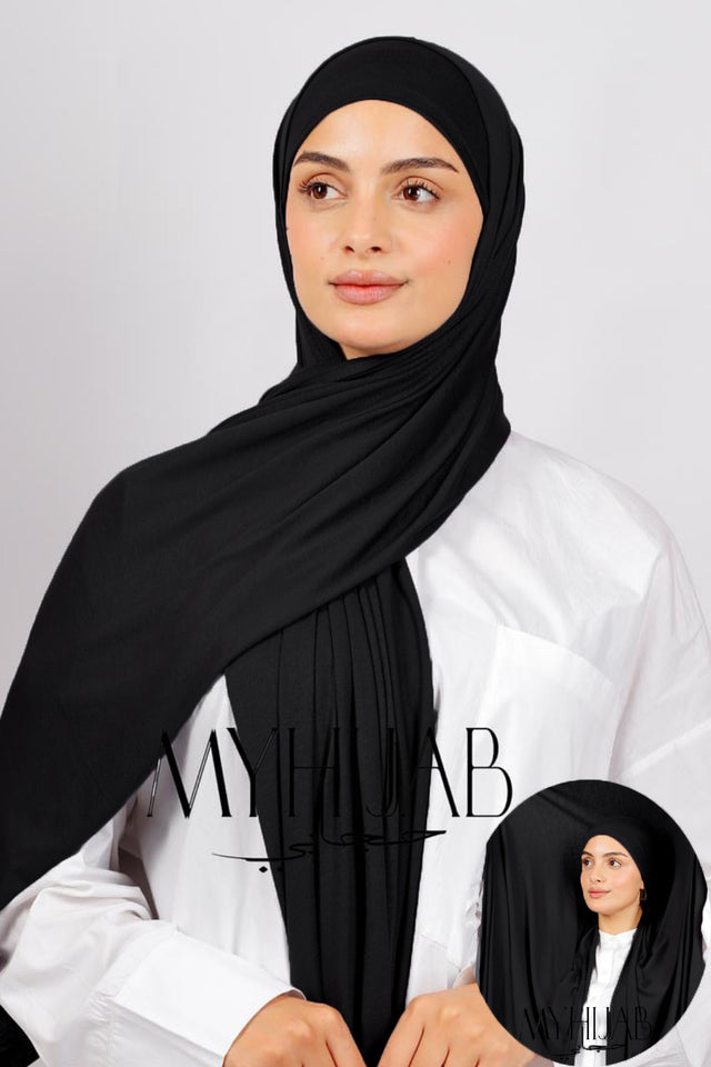 Lycra Bonnet Jasmine - Noir