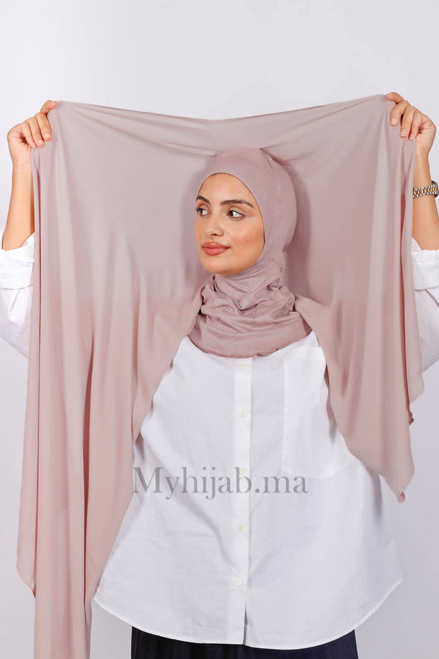 Crepe Bonnet Ninja- Nude Rosé