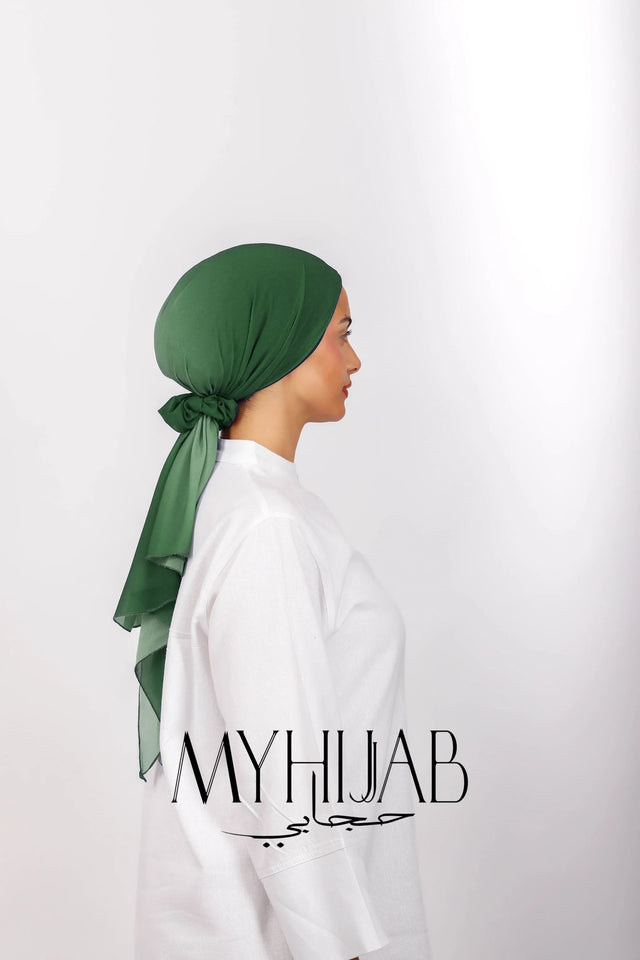 Foulard Turban Dégradé - Vert foncé
