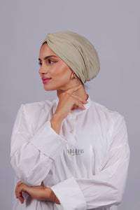Turban Croisé Cotton - Beige créme