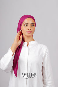 Foular Lycra - Rose indien