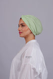 Turban Croisé Cotton - Vert pastel