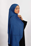 Lycra Coton -Bleu foncé