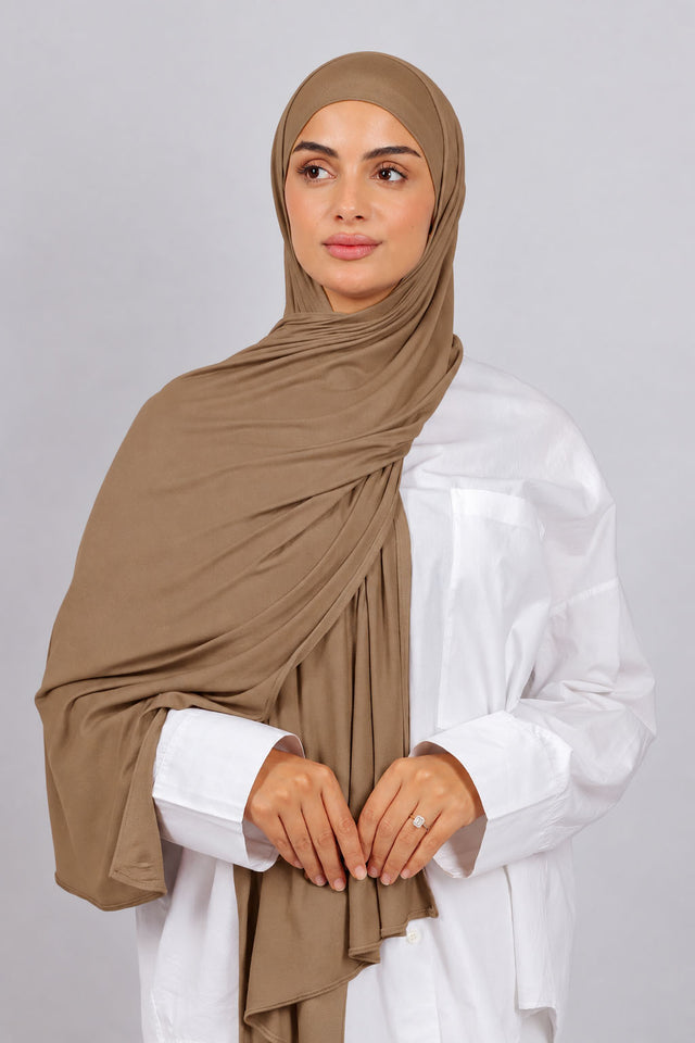 Lycra Bonnet Jasmine - Marron pink