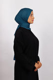Lycra Coton - Bleu petrole