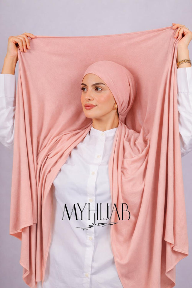 Lycra Bonnet Jasmine - Rose Saumon