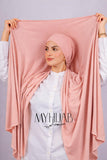 Lycra Bonnet Jasmine - Rose Saumon
