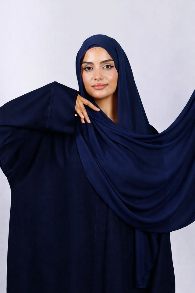 Crepe Bonnet Fermé - Blue marine